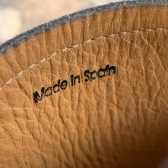 MAGNANNI Size 11 Blue Grey Contrast Stitch Suede Penny Loafers - Picture 8 of 10